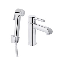 Змішувач для раковини Qtap Grand (з гігієнічним душем) QTGRA272CRM45670 Chrome