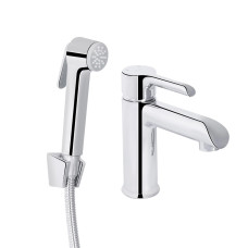 Змішувач для раковини Qtap Grand (з гігієнічним душем) QTGRA272CRM45670 Chrome