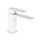Змішувач для раковини Qtap Gemini QTGEM270CRW45675 Chrome/White