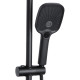Душова система універсальна Qtap Gemini на три споживача (з виливом) QTGEM111BLM45686 Black Matt