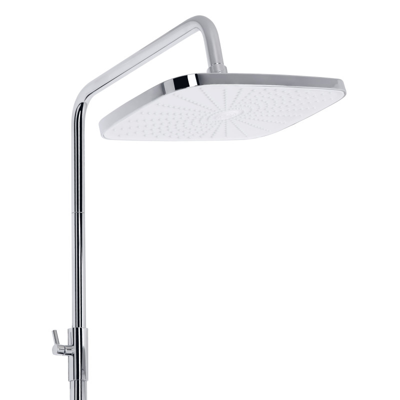 Душова система універсальна Qtap Gemini на три споживача (з виливом) QTGEM111CRW45687 Chrome/White