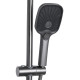 Душова система універсальна Qtap Gemini на три споживачі (з виливом) QTGEM111GMB45688 Gunmetal Black PVD