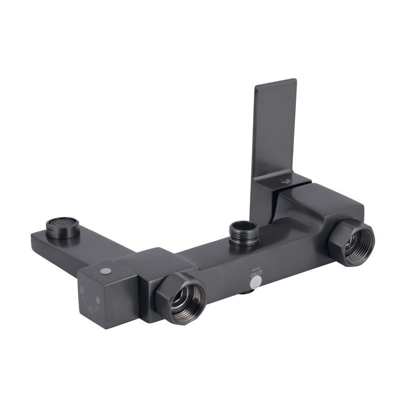 Душова система універсальна Qtap Gemini на три споживачі (з виливом) QTGEM111GMB45688 Gunmetal Black PVD