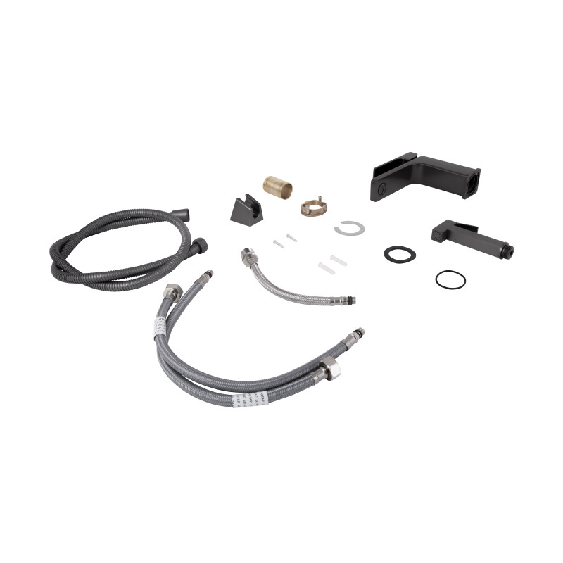 Змішувач для раковини Qtap Gemini (з гігієнічним душем) QTGEM272GMB45692 Gunmetal Black PVD