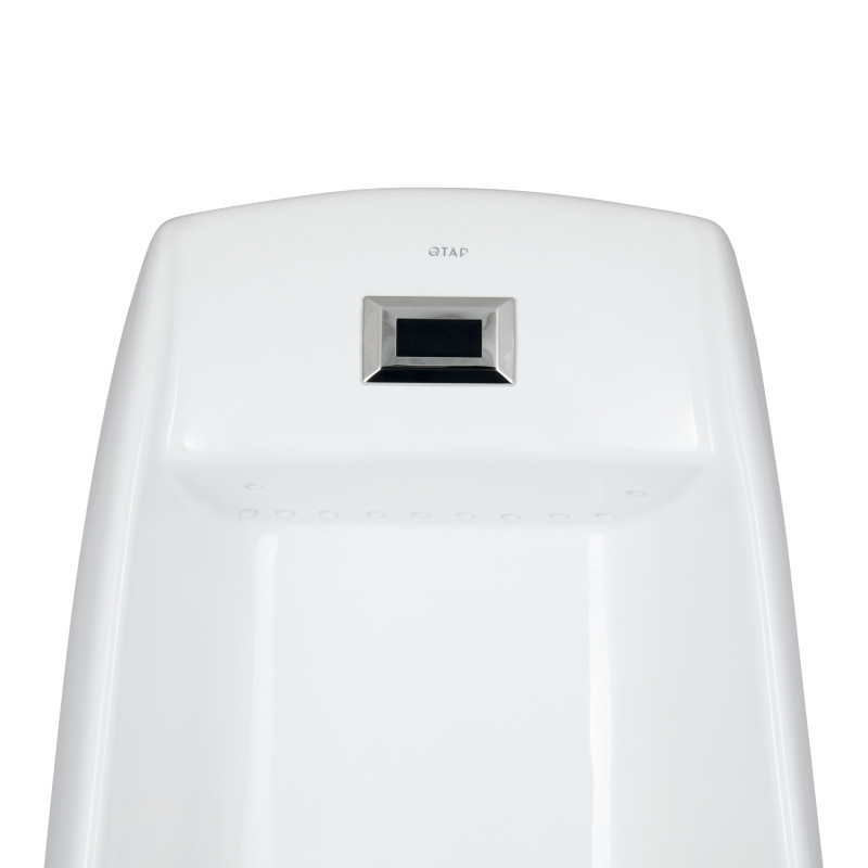 Пісуар підлоговий Qtap Scorpio з ІЧ-датчиком автоматичного змиву 430х370х990 White QT1488101HW