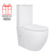 Унітаз-компакт Qtap Robin Ultra Quiet безободковий з сидінням Soft-close QT13226089AW