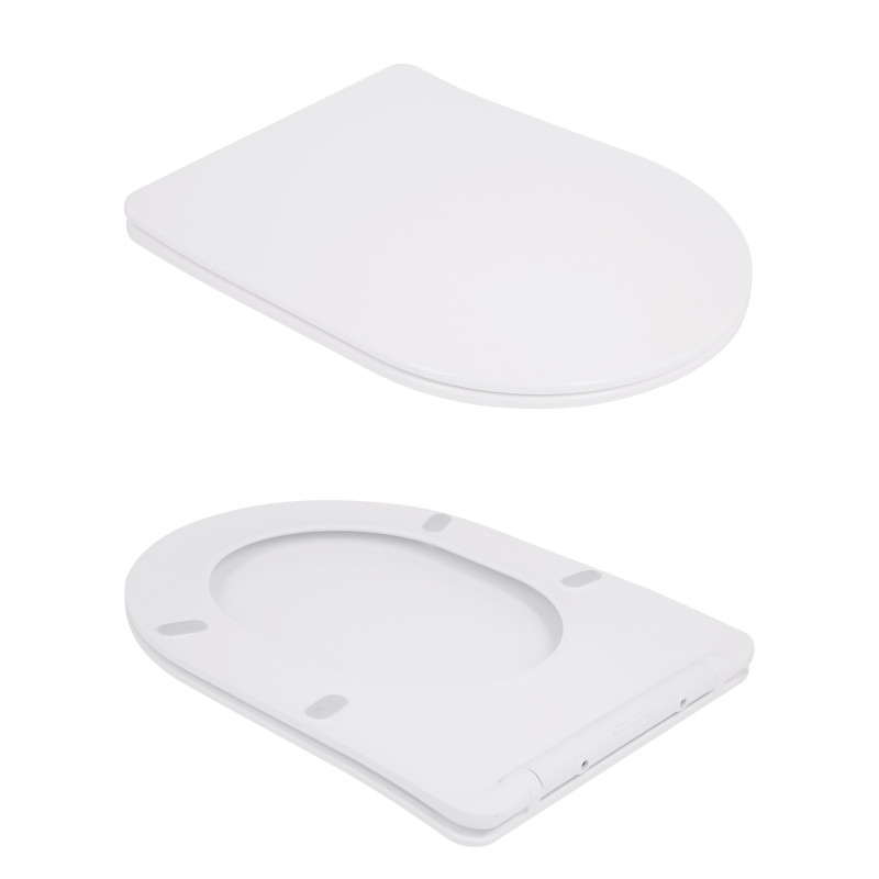 Унітаз-компакт Qtap Robin Ultra Quiet безободковий з сидінням Soft-close QT13226089AW