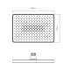 Лійка для верхнього душу Qtap Hlavova 280x190 мм прямокутна QTHLA107BLM45947 Black Matt