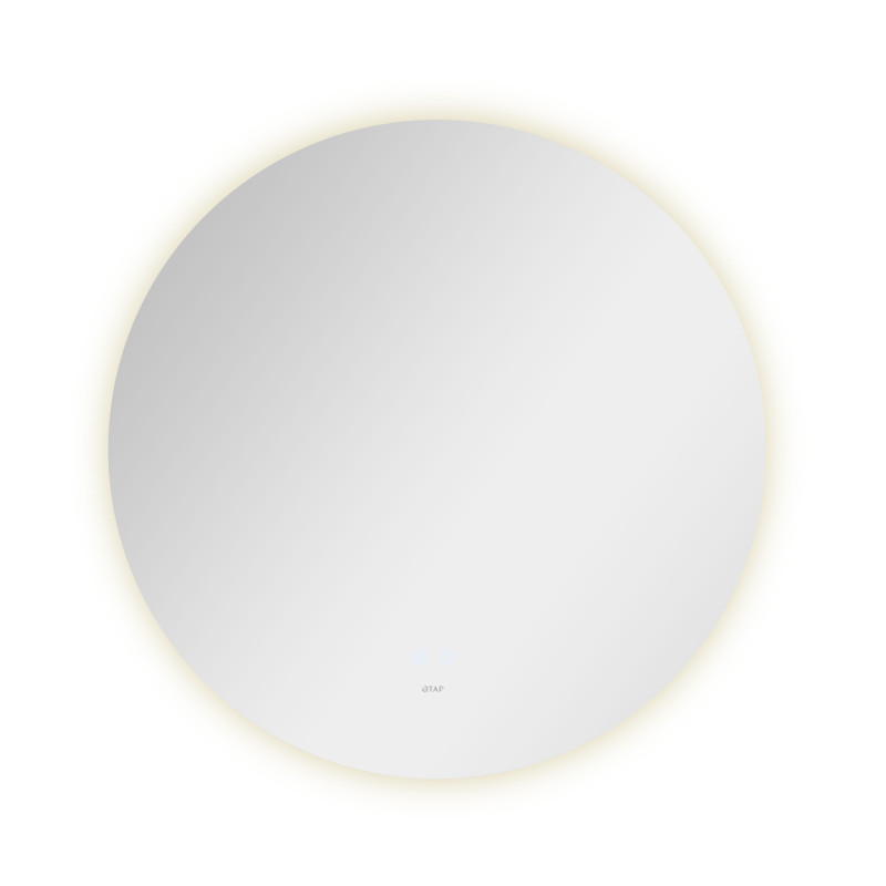 Дзеркало Qtap Taurus R800 з LED-підсвічуванням Touch, з антизапотіванням, з димером, рег. темп. кольору (3000-6500K) QT2478R807
