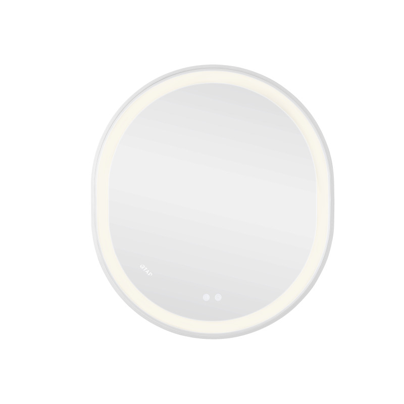 Дзеркало Qtap Gemini 800х700 з LED-підсвічуванням Touch, з антизапотіванням, з димером, рег. темп. кольору (3000-6500K) Reverse QT2578R8071W