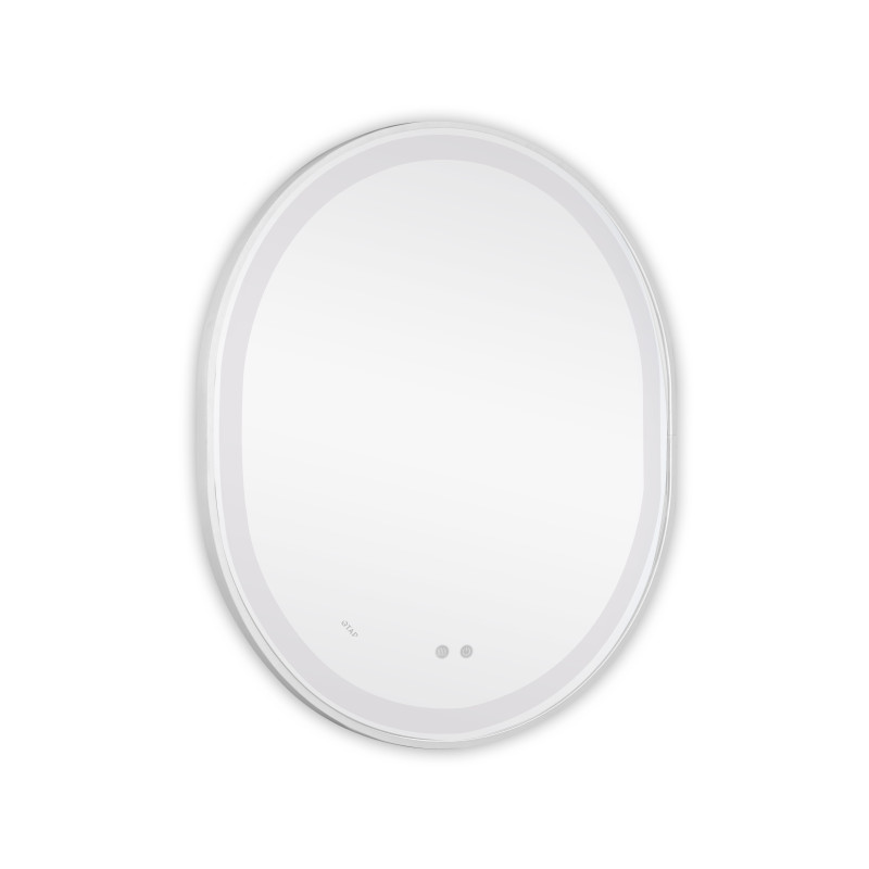 Дзеркало Qtap Gemini 800х700 з LED-підсвічуванням Touch, з антизапотіванням, з димером, рег. темп. кольору (3000-6500K) Reverse QT2578R8071W