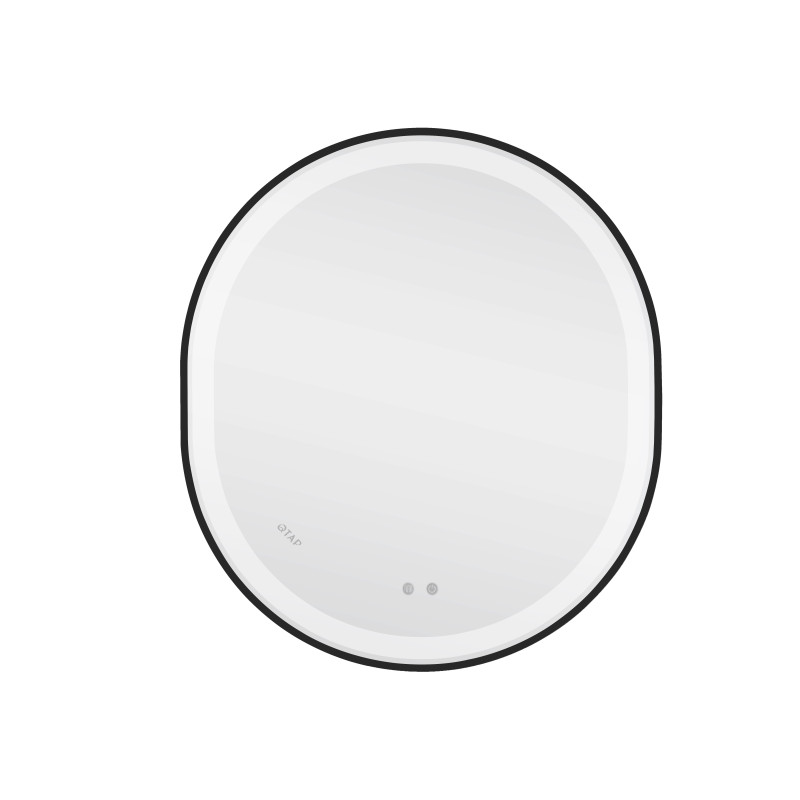 Дзеркало Qtap Gemini 800х700 з LED-підсвічуванням Touch, з антизапотіванням, з димером, рег. темп. кольору (3000-6500K) QT2578R8072B