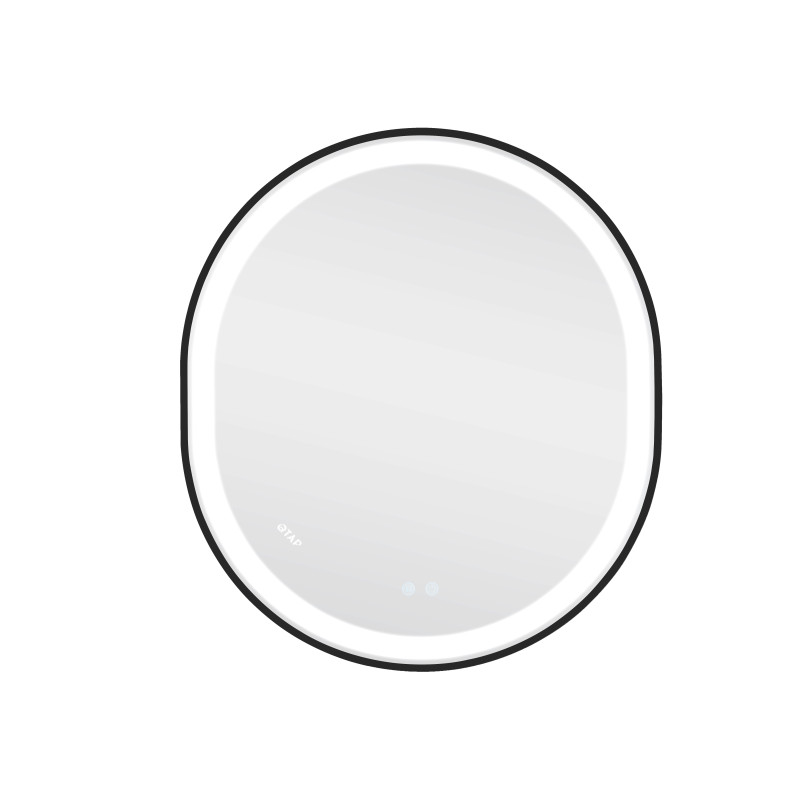 Дзеркало Qtap Gemini 800х700 з LED-підсвічуванням Touch, з антизапотіванням, з димером, рег. темп. кольору (3000-6500K) QT2578R8072B