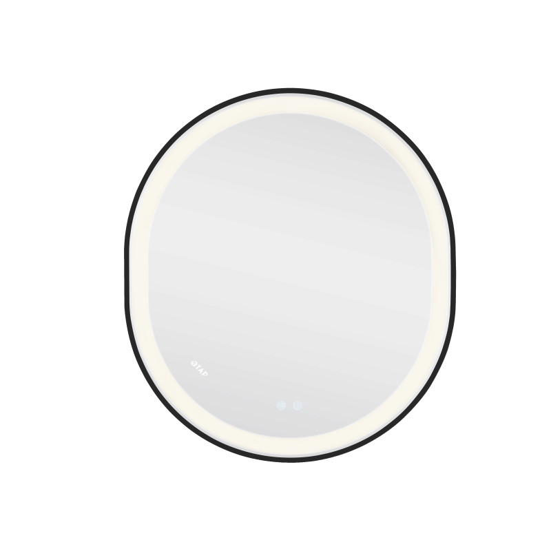 Дзеркало Qtap Gemini 800х700 з LED-підсвічуванням Touch, з антизапотіванням, з димером, рег. темп. кольору (3000-6500K) QT2578R8072B