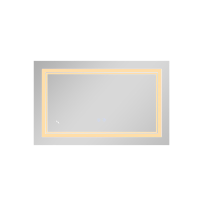 Дзеркало Qtap Cardinal (CA1) 800х500 з LED-підсвічуванням Touch, з антизапотіванням, з димером, рег. темп. кольору (3000-6500K) Reverse QT0478C5080