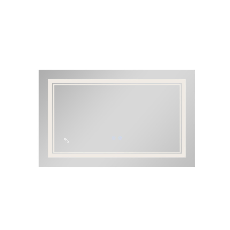 Дзеркало Qtap Cardinal (CA1) 700х500 з LED-підсвічуванням Touch, з антизапотіванням, з димером, рег. темп. кольору (3000-6500K) QT0478C5070