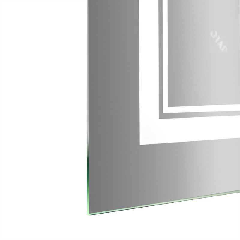 Дзеркало Qtap Cardinal (CA1) 700х500 з LED-підсвічуванням Touch, з антизапотіванням, з димером, рег. темп. кольору (3000-6500K) QT0478C5070