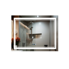 Дзеркало Qtap Cardinal (CA1) 1000х800 з LED-підсвічуванням Touch, з антизапотіванням, з димером, рег. темп. кольору (3000-6500K) QT0478C10080