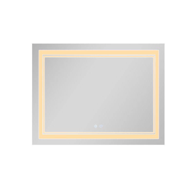 Дзеркало Qtap Cardinal (CA1) 1000х800 з LED-підсвічуванням Touch, з антизапотіванням, з димером, рег. темп. кольору (3000-6500K) QT0478C10080