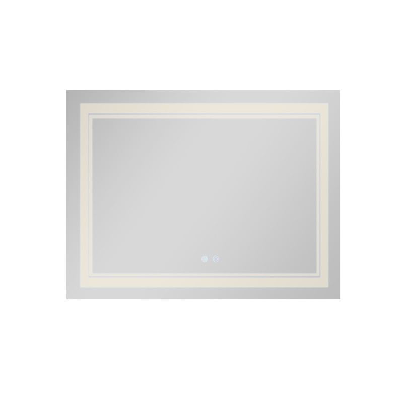 Дзеркало Qtap Cardinal (CA1) 1000х800 з LED-підсвічуванням Touch, з антизапотіванням, з димером, рег. темп. кольору (3000-6500K) QT0478C10080