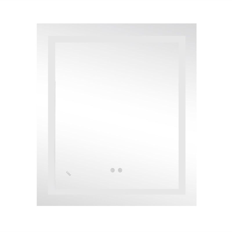 Дзеркало Lidz Kubis 700х800 з LED-підсвічуванням Touch, з антизапотіванням, з димером, рег. яскравості LD78LF9048070