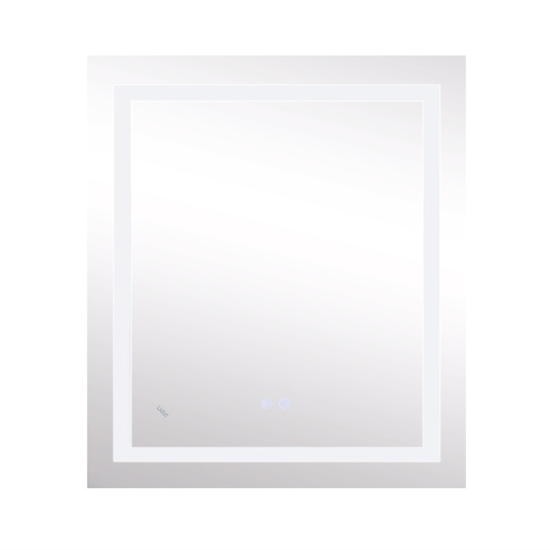 Дзеркало Lidz Kubis 700х800 з LED-підсвічуванням Touch, з антизапотіванням, з димером, рег. яскравості LD78LF9048070