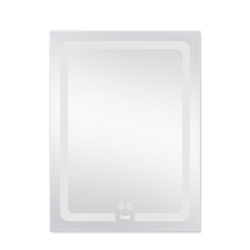 Дзеркало Lidz Kubis 600х800 з LED-підсвічуванням Touch, з антизапотіванням, з димером, рег. яскравості LD78LF9376080