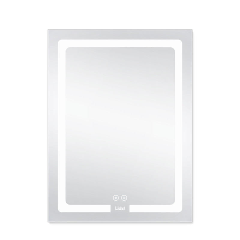 Дзеркало Lidz Kubis 600х800 з LED-підсвічуванням Touch, з антизапотіванням, з димером, рег. яскравості LD78LF9376080