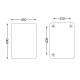 Дзеркало Lidz Nicole 450х600 настінне прямокутне зі завкругленими кутами LD78NI4560