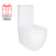 Унітаз підлоговий Qtap Robin New Ultra Quiet безобідковий з сидінням Soft-close WHITE QT13226083AW