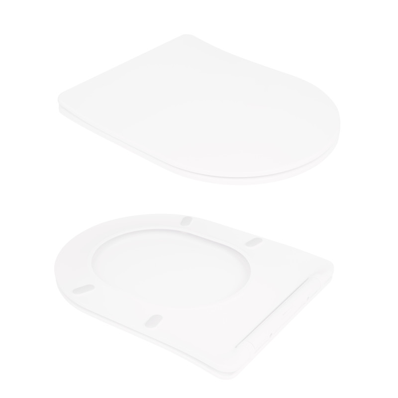 Унітаз підлоговий Qtap Virgo Ultra Quiet безобідковий з сидінням Soft-close WHITE QT18226092AW