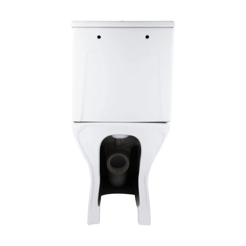 Унітаз підлоговий Qtap Aries Rimless безобідковий з сидінням Soft-close WHITE QT03228302W