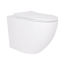 Унітаз підвісний Qtap Robin Ultra Quiet безобідковий з сідінням Soft-close 520x365x365 мм WHITE