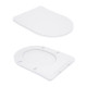 Унітаз підвісний Qtap Robin Ultra Quiet безобідковий з сідінням Soft-close 520x365x365 мм WHITE