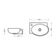 Раковина Qtap Leo 430x285x160 White QT11111008LW