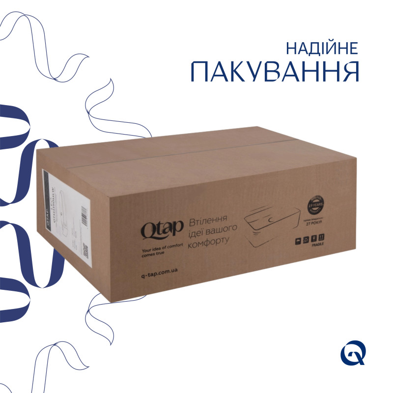 Раковина Qtap Leo 430x285x160 White QT11111008LW