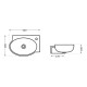 Раковина Qtap Leo 430x285x160 White QT11111008RW