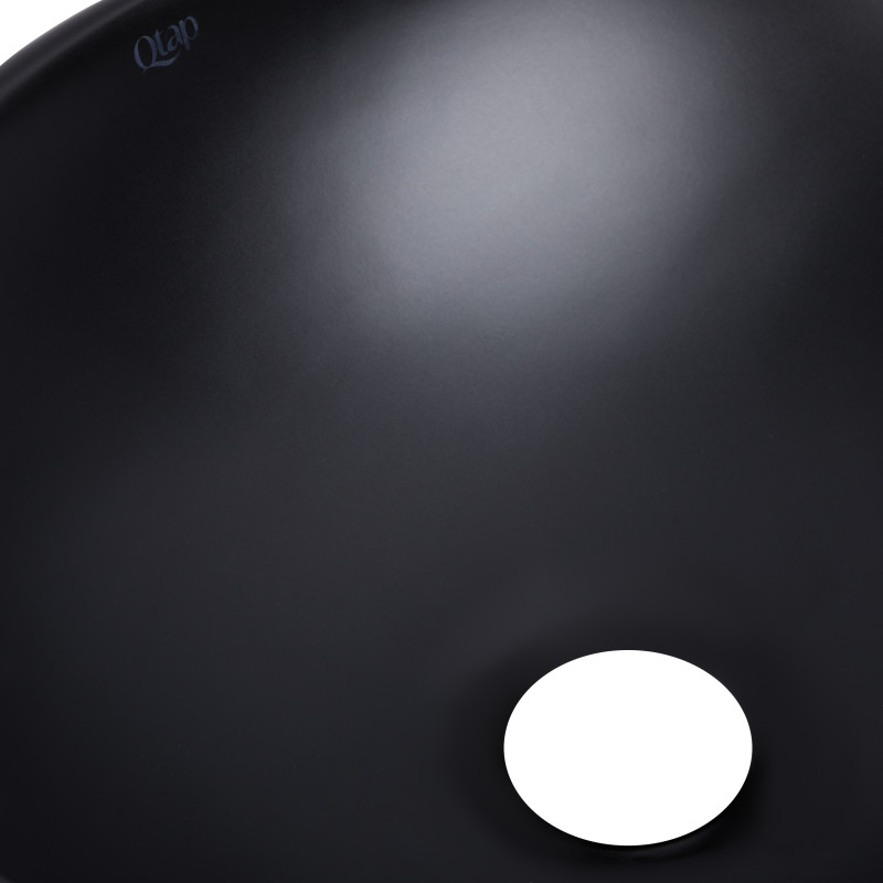 Раковина-чаша Qtap Dove 415x340x140 Matt black QT06116062AMB