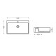 Раковина Qtap Nando LT 610х420х140 White QT12116146W