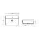 Раковина Qtap Nando LT 500х420х130 Matt black QT12116146AMB