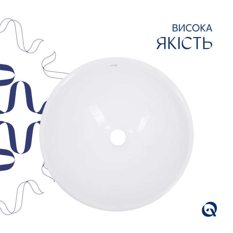 Раковина-чаша Qtap Owl 400х400х155 White QT1911K53WN
