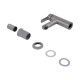 Змішувач для раковини Brinex Pure 001F низький  Nickel BRIPUR001FNKL