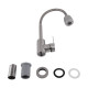 Змішувач для кухні Brinex Pure 015F41 з гнучким виливом   Nickel BRIPUR015F41NKL