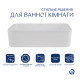 Комплект Qtap Tern: Раковина накладна прамокутна 480х370х135 мм White + Донний клапан PU02