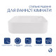 Комплект Qtap Stork: Раковина накладна квадратна 430x430x125 мм White + Донний клапан PU02