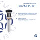 Комплект Qtap Nando LT: Раковина підвісна прамокутна 500х420х130 мм Matt Black + Донний клапан PU03O
