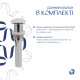 Комплект Qtap Tern: Раковина підвісна прамокутна ліва 450х250х158 мм White + Донний клапан PU02O