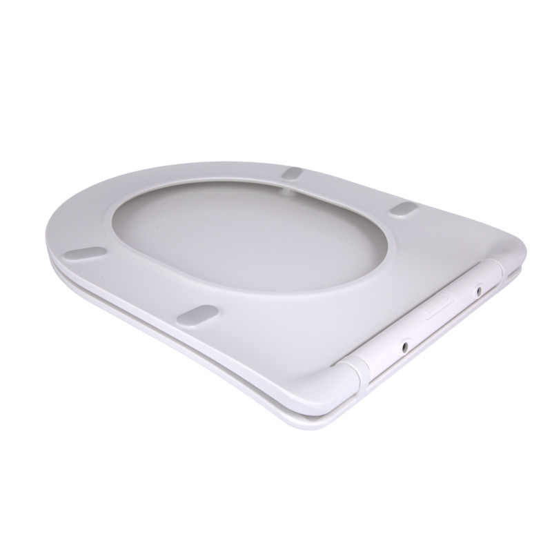 Сидіння для унітаза підлогового (Dove) 425×363×30 мм, White, з мікроліфтом, Slim Duroplast, Quick Release QT06228380BW3 Qtap