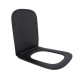 Сидіння для унітаза (Tern 490) 435x344x50 мм, Matt Black, з мікроліфтом, Slim Duroplast, Quick Release QTSC179MB47354 Qtap