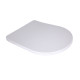 Сидіння для унітаза підлогового (Grand) 560×363×30 мм, White, з мікроліфтом, Slim Duroplast, Quick Release QT26228301W3 Qtap